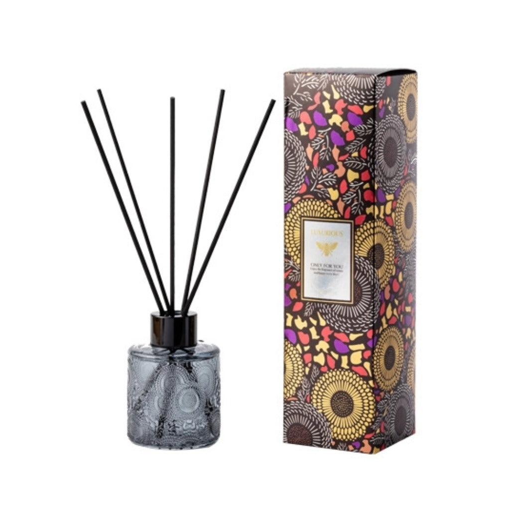 Embossed Fragrance Reed Diffuser (Gray）