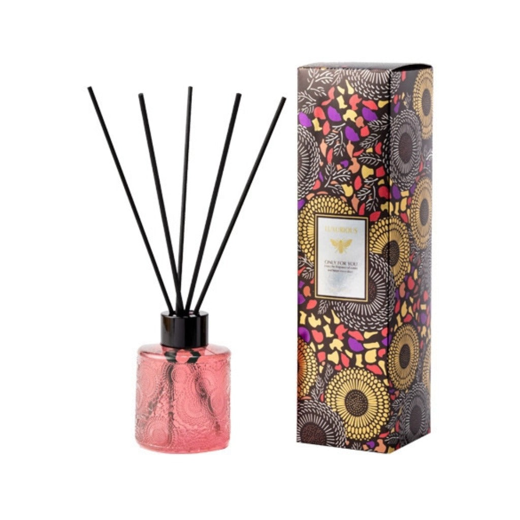 Embossed Fragrance Reed Diffuser (Pink）