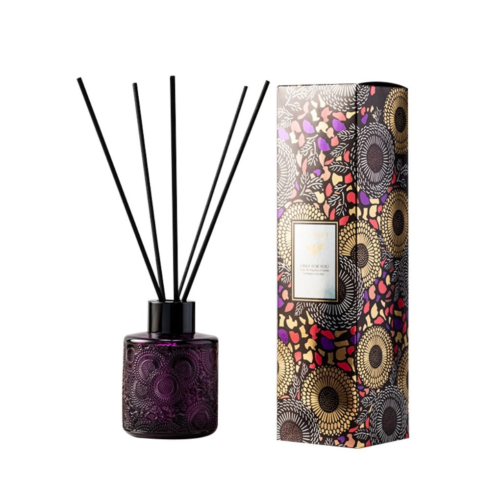 Embossed Fragrance Reed Diffuser (Purple)