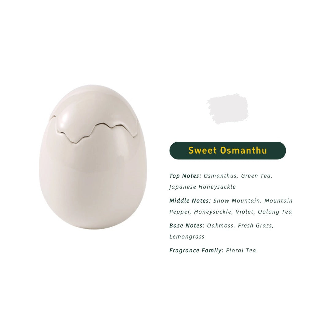 Eggshell Scented Candle（White）