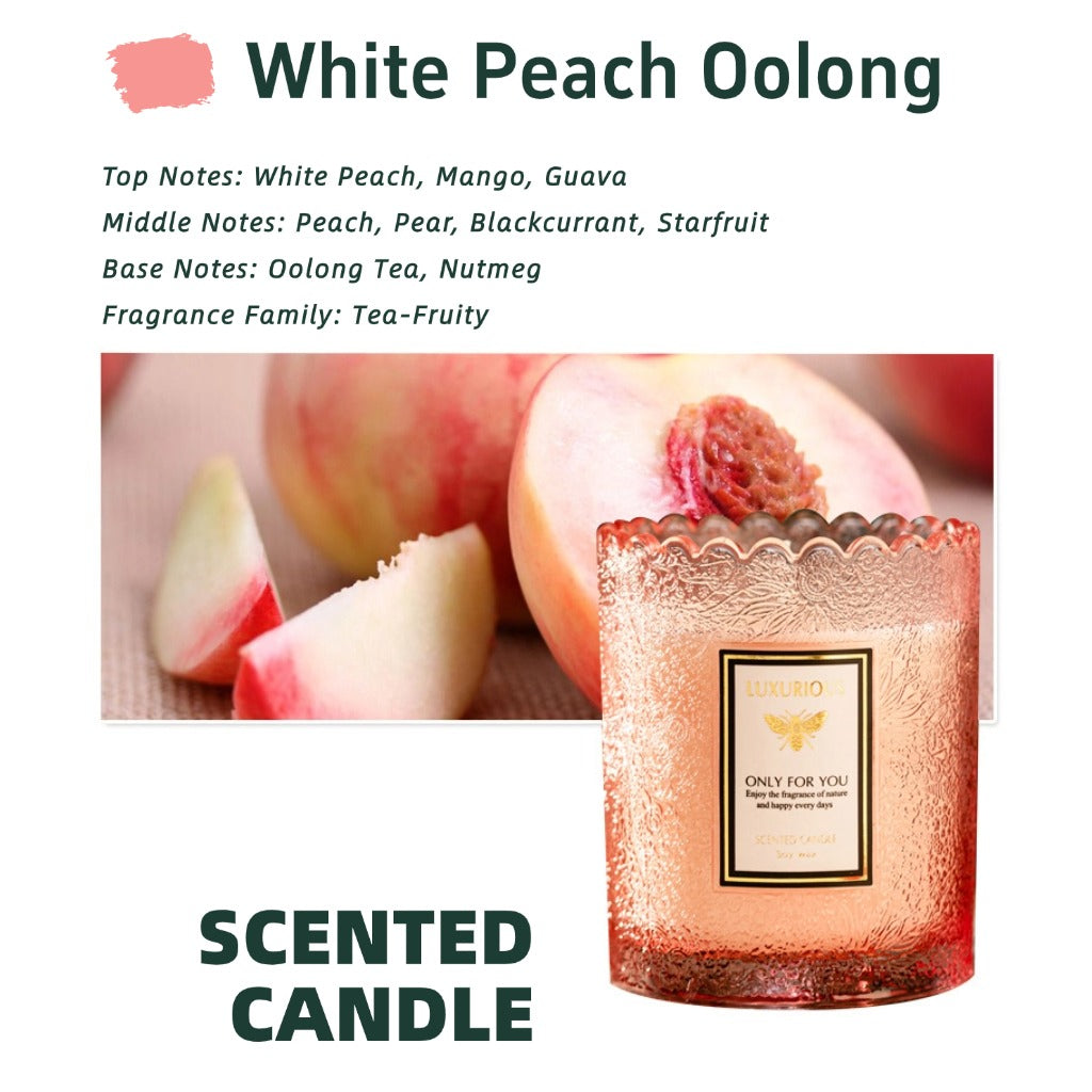Embossed  Scented Candle （Pink）