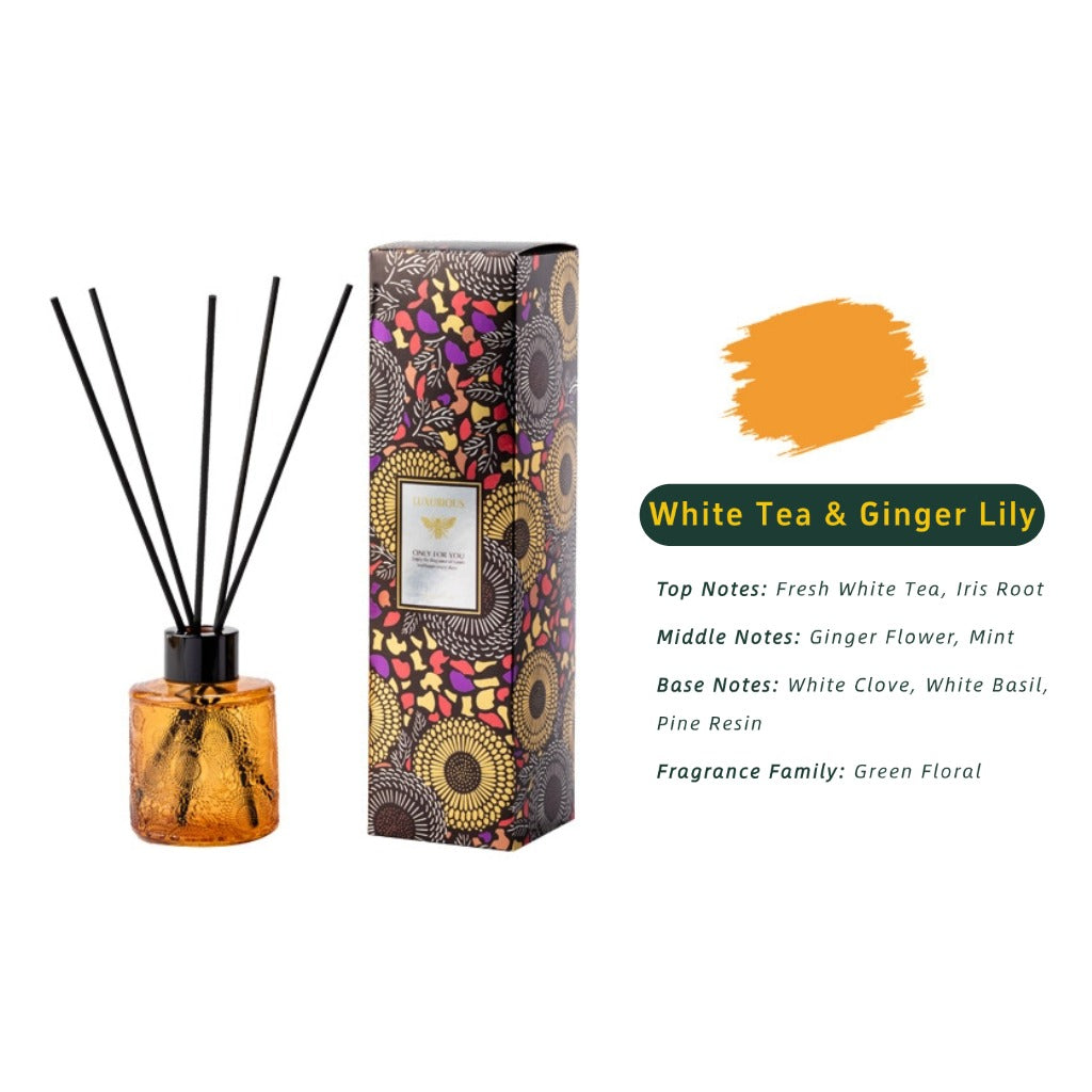 Embossed Fragrance Reed Diffuser (Orange）
