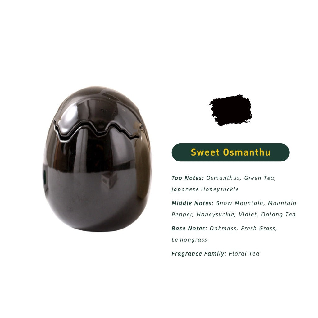 Eggshell Scented Candle（Black）
