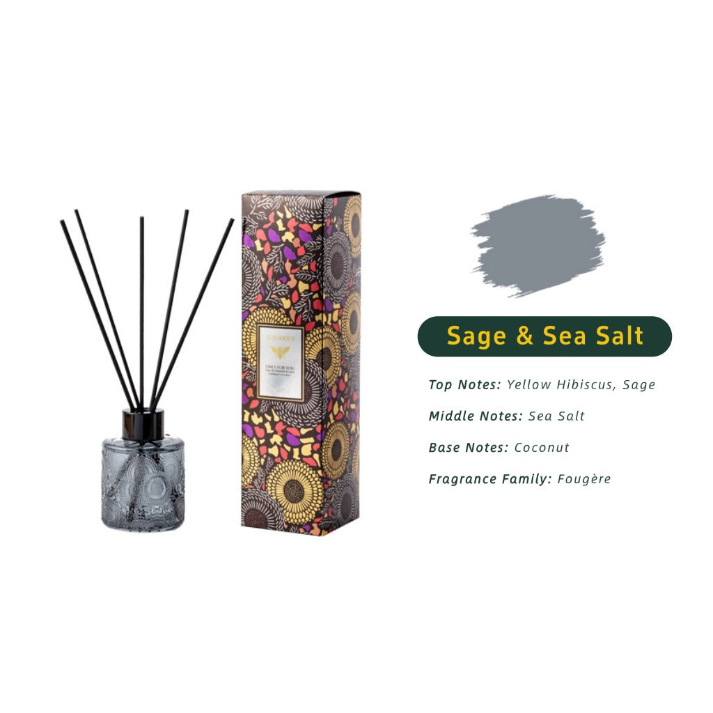 Embossed Fragrance Reed Diffuser (Gray）