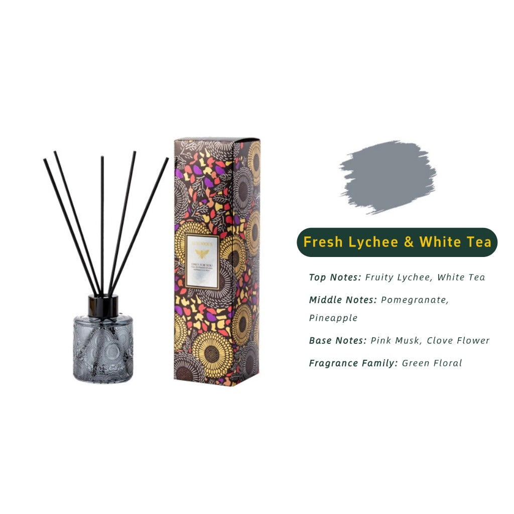 Embossed Fragrance Reed Diffuser (Gray）