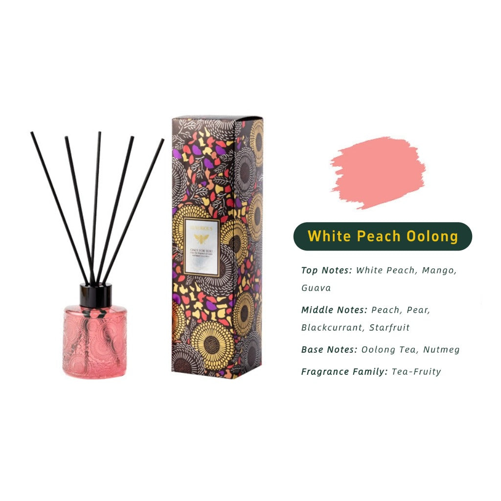 Embossed Fragrance Reed Diffuser (Pink）