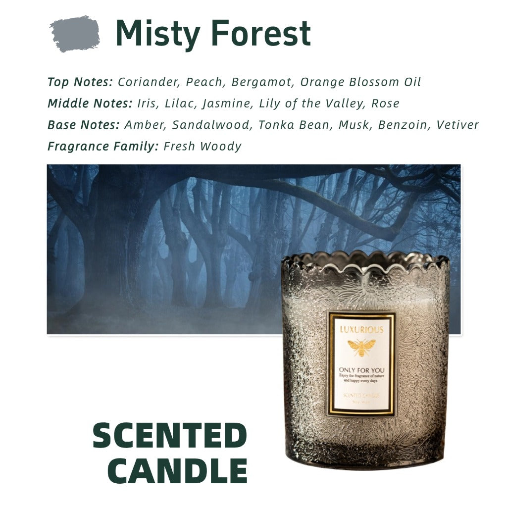 Embossed  Scented Candle （Gray）