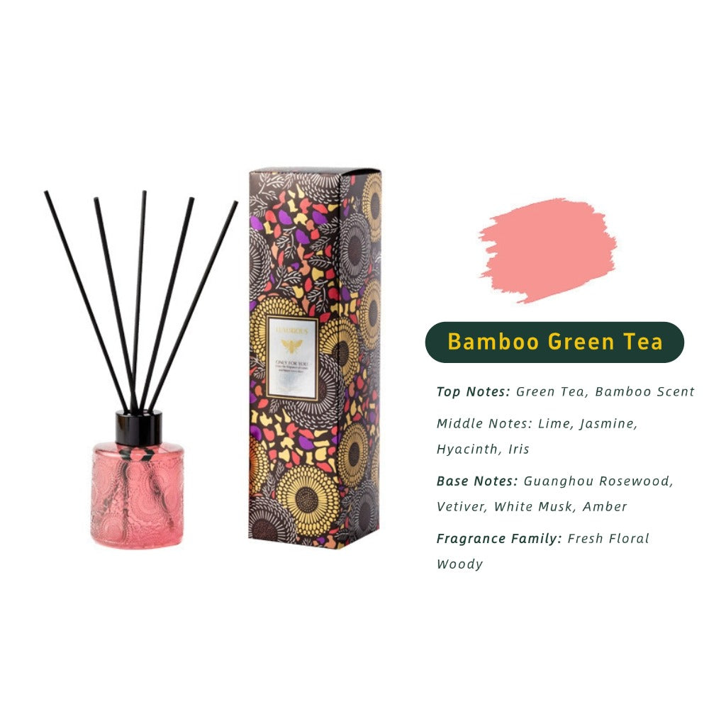Embossed Fragrance Reed Diffuser (Pink）