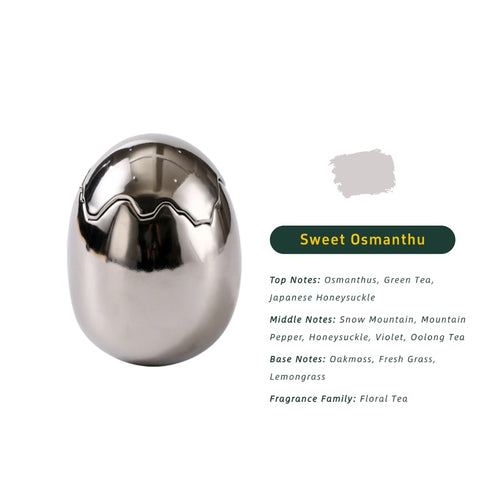 Eggshell Scented Candle（Electroplated Silver）