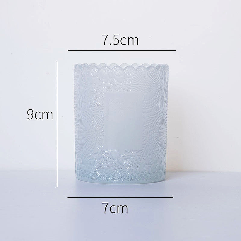 Embossed  Scented Candle （White）